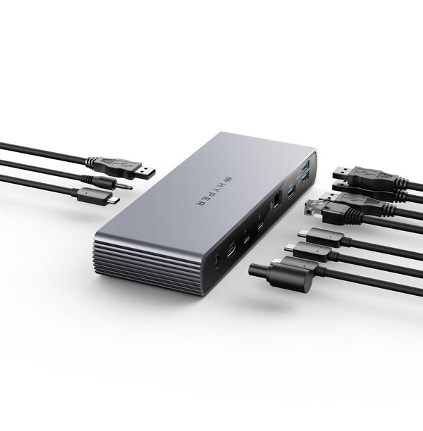 Targus HDTB4D-EU dockingstation Docking Thunderbolt 4 Grå