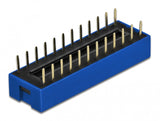 DeLOCK 66388 tilbehør til printkort (PCB) DIP-kontakt Blå 10 stk