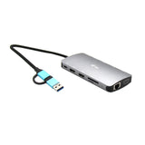 i-tec CANANOTDOCKPD dockingstation Ledningsført USB 3.2 Gen 1 (3.1 Gen 1) Type-A + Type-C Sølv