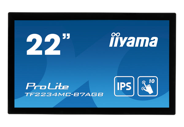 iiyama ProLite TF2234MC-B7AGB computerskærm 54,6 cm (21.5") 1920 x 1080 pixel Fuld HD LED Berøringsskærm Multibruger Sort