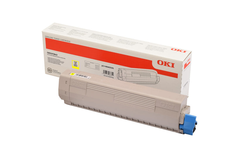 OKI 46443101 tonerpatron 1 stk Original Gul
