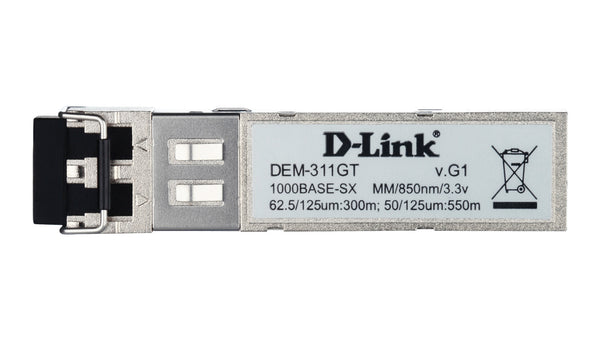 D-Link DEM-311GT modul til netværksmodtager Fiberoptisk 1000 Mbit/s SFP 850 nm
