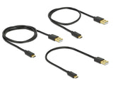 DeLOCK 83680 USB-kabel USB 2.0 USB A Micro-USB B Sort