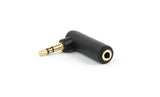 Gembird A-3.5M-3.5FL kabel kønsskifter 3.5mm Sort