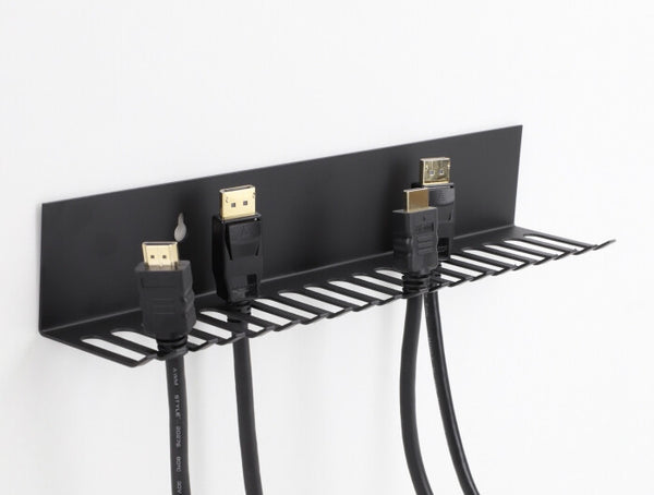DeLOCK 66729 kabelorganisator Væg Kabelholder Sort 1 stk