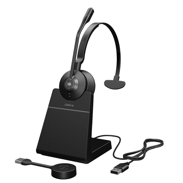 Jabra Engage 55 Headset Trådløs Kontor/Callcenter Sort, Titanium