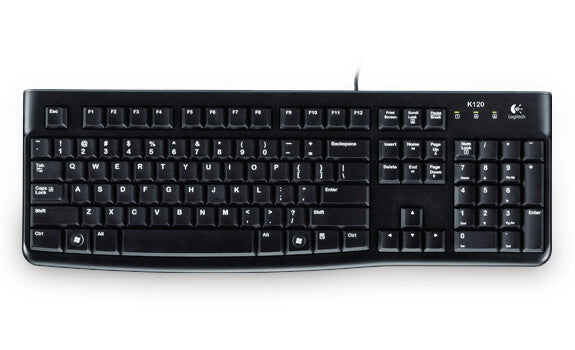 Logitech Keyboard K120 for Business tastatur Kontor USB QWERTY Italiensk Sort