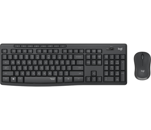 Logitech MK295 Silent Wireless Combo tastatur Mus inkluderet Kontor RF trådløst Ungarsk Grafit