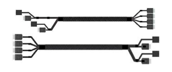 Intel A2U8PSWCXCXK1 Serial Attached SCSI (SAS)-kabel 0,725 m Sort