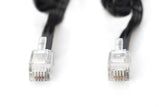 Digitus AK-460101-020-S telefonkabel 2 m Sort