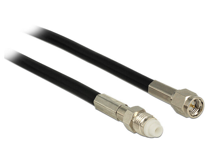 DeLOCK 12450 koaxial kabel RG-58 7,5 m SMA FME Sort