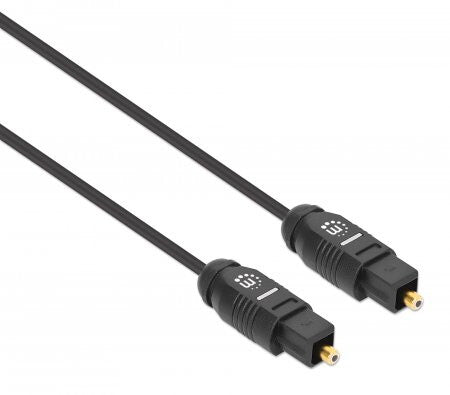 Manhattan 356060 InfiniBand og fiberoptisk kabel 1 m Toslink Sort