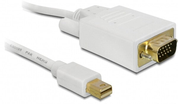 DeLOCK Displayport mini to VGA 3 m VGA (D-Sub) mini DisplayPort Hvid