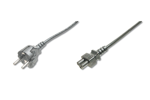 Digitus AK-440103-018-S el-ledning Sort 1,8 m CEE7/7 IEC C5