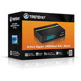 Trendnet TPE-TG80G netværksswitch Ikke administreret Strøm over Ethernet (PoE) Sort