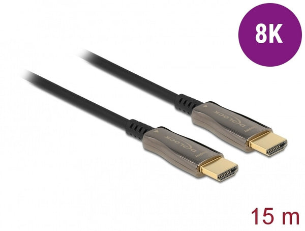 DeLOCK 84037 HDMI-kabel 15 m HDMI Type A (Standard) Sort