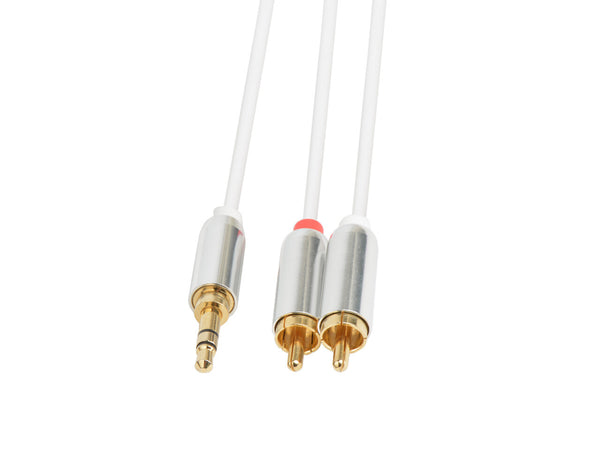 Prokord AUDIO-0019 lydkabel 5 m 3.5mm 2 x RCA Hvid