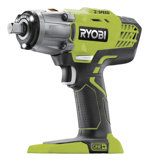 Ryobi One+ R18IW3-0 Slagnøgle Intet batteri 1/4 hexsokkel, 1/2 kvadratisk drev