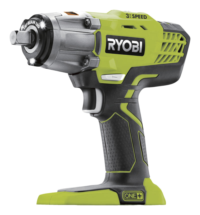 Ryobi One+ R18IW3-0 Slagnøgle Intet batteri 1/4 hexsokkel, 1/2 kvadratisk drev