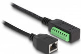 DeLOCK 66053 netværkskabel Sort, Grøn 0,215 m Cat5e U/UTP (UTP)