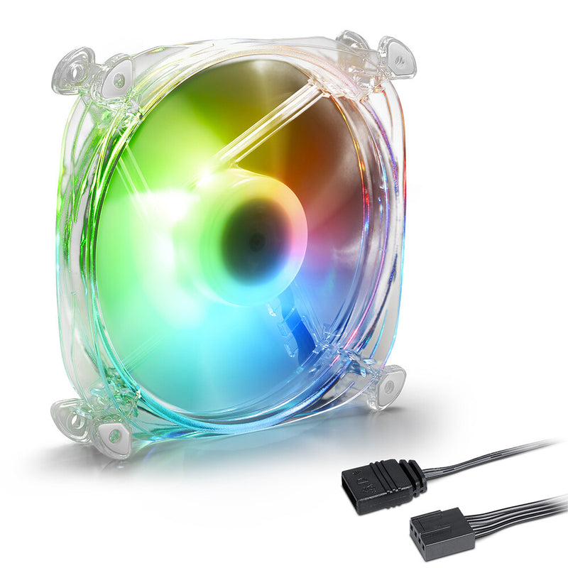 Sharkoon Shark Disc PWM Computerkabinet Ventilator 12 cm Transparent 1 stk