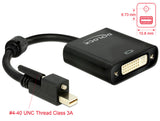 DeLOCK 62639 videokabel adapter 0,25 m Mini DisplayPort DVI-I Sort