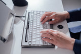 BakkerElkhuizen S-board 840 tastatur Kontor USB QWERTY UK engelsk Lys grå, Hvid
