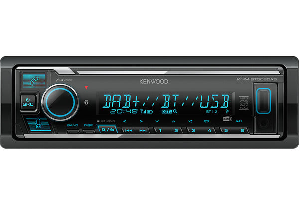 Kenwood Electronics KMM-BT508DAB bil media receiver Sort 200 W Bluetooth