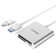 UNITEK Y-9313 kortlæser USB 3.2 Gen 1 (3.1 Gen 1) Sølv