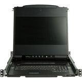StarTech.com RKCOND17HD rack-konsol 43,9 cm (17.3") 1920 x 1080 pixel Stål Sort 1U