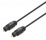 Manhattan 356060 InfiniBand og fiberoptisk kabel 1 m Toslink Sort