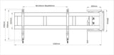 Multibrackets 2647 tv-beslag 175,3 cm (69") Sort