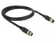 DeLOCK 12690 sensor- & aktuatorkabel 1 m M8 Sort