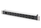 Digitus DN-95429 strømforsyningsenhed (PDU) 9 AC stikkontakt(er) 1U