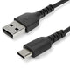 StarTech.com RUSB2AC2MB USB-kabel USB 2.0 2 m USB A USB C 0,48 Gbit/sek. 60 W Sort