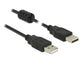 DeLOCK 0.5m, 2xUSB 2.0-A USB-kabel USB 2.0 0,5 m USB A 0,48 Gbit/sek. Sort