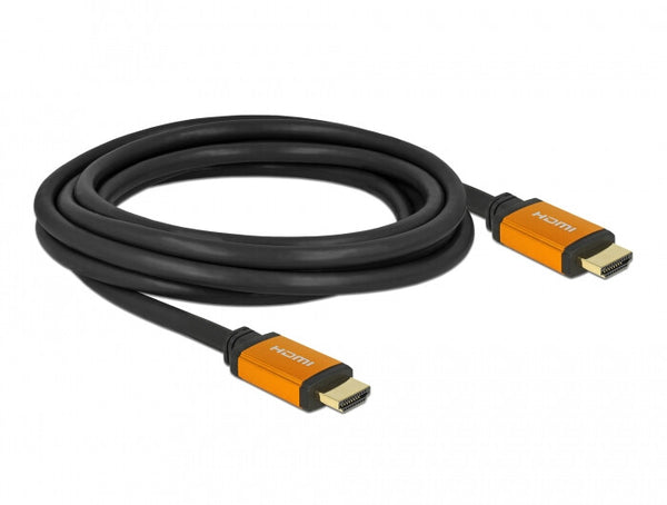 DeLOCK 86987 HDMI-kabel 3 m HDMI Type A (Standard) Sort, Gul