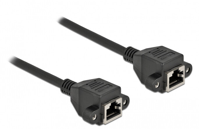 DeLOCK 87006 netværkskabel Sort 0,25 m Cat6a S/FTP (S-STP)