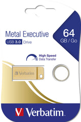 Verbatim Metal Executive USB-nøgle 64 GB USB Type-A 3.2 Gen 1 (3.1 Gen 1) Guld