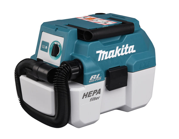 Makita DVC750LZX3 støvsuger 7,5 L Tromle vakuum Tør&våd Poseløs