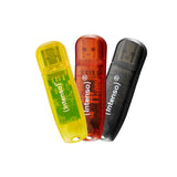 Intenso Rainbow 3x32GB Yellow/Red/Black USB-nøgle USB Type-A 2.0 Transparent