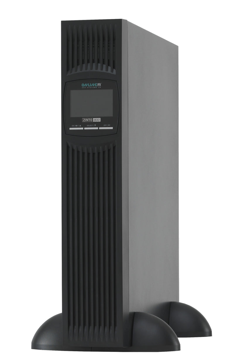 ONLINE USV-Systeme ZINTO 800 UPS-enhed Interaktivt indgangsstik 0,8 kVA 720 W 8 AC stikkontakt(er)