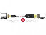 DeLOCK 83709 USB grafisk adapter 3840 x 2160 pixel Sort