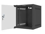 Lanberg WF10-2306-10B stativ 6U Vægmonteret stativ Sort