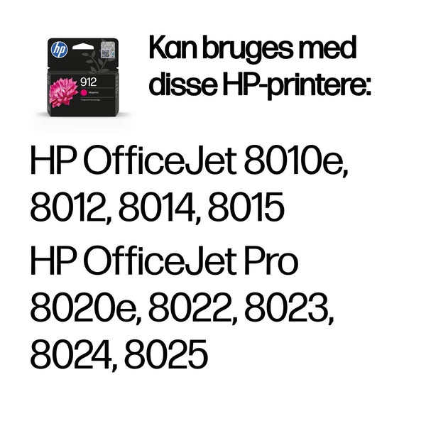 HP 912 Original Ink-blækpatron, magenta