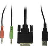 Inter-Tech AS-9104DA KVM Switch Stativ-montering Sort