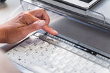 BakkerElkhuizen S-board 840 tastatur Kontor USB QWERTY US engelsk Lys grå, Hvid