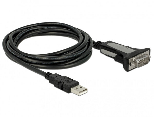 DeLOCK 66323 serielkabel Sort 4 m USB Type-A DB-9