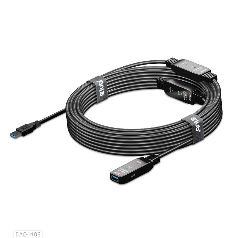 CLUB3D CAC-1406 USB-kabel USB 3.2 Gen 1 (3.1 Gen 1) 15 m USB A 5 Gbit/sek. Sort