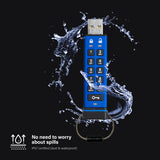 iStorage datAshur Pro USB-nøgle 128 GB USB Type-A 3.2 Gen 1 (3.1 Gen 1) Blå